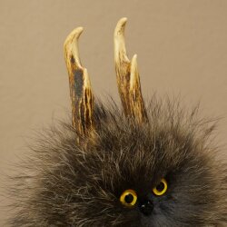 Wolpertinger Wolpi Mini Präparat gelbe Augen Höhe 22 cm 86.1.1.55