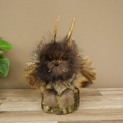 Wolpertinger Kleine Wolpi Opgezette exemplaar gele ogen vleugels ree gewei hoorn 86.2.128