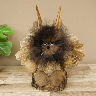 Wolpertinger Little Wolpi Taxidermy Specimen Light Blue Eyes Wings Deer Antlers Horn 86.2.130