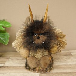 Wolpertinger Little Wolpi Taxidermy Specimen Light Blue Eyes Wings Deer Antlers Horn 86.2.130
