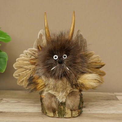 Wolpertinger Piccolo Wolpi Esemplare imbalsamato Occhi bianchi Ali Corna di capriolo Corno 86.2.132