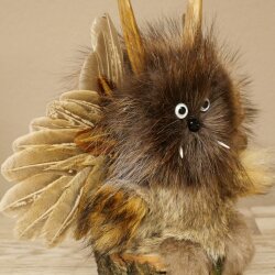 Wolpertinger Piccolo Wolpi Esemplare imbalsamato Occhi bianchi Ali Corna di capriolo Corno 86.2.132