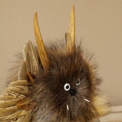 Wolpertinger Piccolo Wolpi Esemplare imbalsamato Occhi bianchi Ali Corna di capriolo Corno 86.2.132