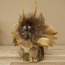 Wolpertinger Piccolo Wolpi Esemplare imbalsamato Occhi bianchi Ali Corna di capriolo Corno 86.2.132