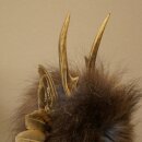 Wolpertinger, «Pequeño Wolpi», espécimen disecado, ojos morados, alas, cuernos de ciervo, 86.2.133