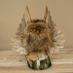 Wolpertinger Piccolo Wolpi Esemplare imbalsamato Occhi azzurri Ali Corna di capriolo Corno 86.2.135