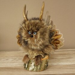 Wolpertinger Piccolo Wolpi Esemplare imbalsamato Occhi azzurri Ali Corna di capriolo Corno 86.2.135