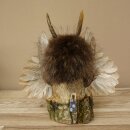 Wolpertinger Piccolo Wolpi Esemplare imbalsamato occhi arancioni ali corna di capriolo corno 86.2.136