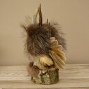 Wolpertinger Piccolo Wolpi Esemplare imbalsamato occhi arancioni ali corna di capriolo corno 86.2.136
