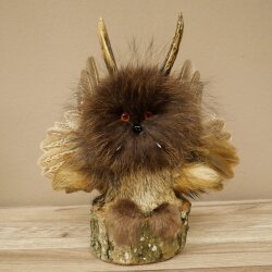 Wolpertinger Piccolo Wolpi Esemplare imbalsamato occhi arancioni ali corna di capriolo corno 86.2.136