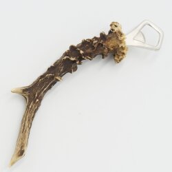 Bottle Opener: Deer Antler, Antler Branch, Horn, Shed Antler; Length: 23.5 cm; 27.1.480