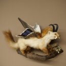 Wolpertinger Fabelwesen Marder mit Gamsschlauch...
