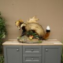 Dachs Wolpertinger Wolpi Präparat mit Fuchsschwanz...