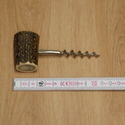 Korkenzieher Griff aus Hirschstange Geweih Gehörn