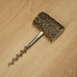 Korkenzieher Griff aus Hirschstange Geweih Gehörn