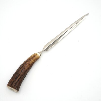 Brieföffner Brief Öffner mit Hirsch Geweih Horn Hirschhorn Griff Länge 16,5 cm 27.18.38