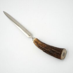 Brieföffner Brief Öffner mit Hirsch Geweih Horn Hirschhorn Griff Länge 16,5 cm 27.18.38