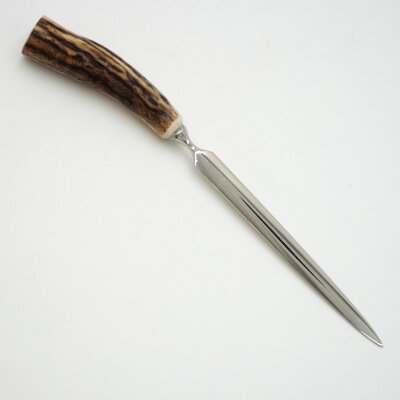 Brieföffner Brief Öffner mit Hirsch Geweih Horn Hirschhorn Griff Länge 16,5 cm 27.18.41