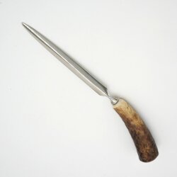 Brieföffner Brief Öffner mit Hirsch Geweih Horn Hirschhorn Griff Länge 16,5 cm 27.18.42