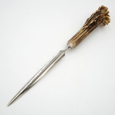 Brieföffner Brief Öffner mit Rehgeweih Horn Griff Reh Geweih Lang 17 cm 27.17.56