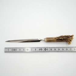 Brieföffner Brief Öffner mit Rehgeweih Horn Griff Reh Geweih Lang 17 cm 27.17.56