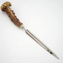 Brieföffner Brief Öffner mit Rehgeweih Horn Griff Reh Geweih Lang 17 cm 27.17.57