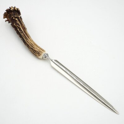 Brieföffner Brief Öffner mit Rehgeweih Horn Griff Reh Geweih Lang 17 cm 27.17.58