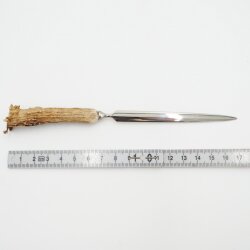 Brieföffner Brief Öffner mit Rehgeweih Horn Griff Reh Geweih Lang 17 cm 27.17.59