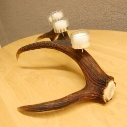 Rothirsch Geweih Kerzenständer Hirsch Horn Advent Kranz Adventskranz  GTK27.6.24