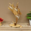 Fornitore di grappa Birke Schild, vassoio per grappa con corna di daino, 6 pezzi, Krügele 27.7.6.29