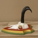 Gamsgeweih Bock SL bis 18,7cm Gams Gems Geweih auf Trophäenschild 47.291