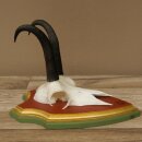 Gamsgeweih Bock SL bis 18,7cm Gams Gems Geweih auf Trophäenschild 47.291
