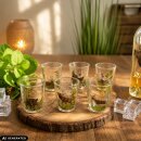 6-delige schnapsglazen set "kort" met gekleurd...