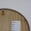Boar shield, boar board, trophy board, round, dark, AF 17 cm, with oak leaf cover sheet, large