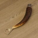 Bottle opener with deer antler rod, deer horn handle with...