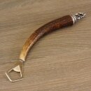 Bottle opener with deer antler rod, deer horn handle with...