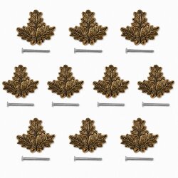 10 x HOJAS DE ROBLE Cubierta para trofeos de armas de caza mayor