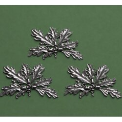 3 x HOJA DE ROBLE CUBIERTA para ARMAS DE PUNTA  6 hojas