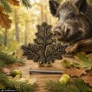 3 x OAK LEAVES Cover sheet Boar weapons Cover sheet Boar weapon decoration 52.1.6