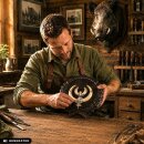 Eichenlaub für Keilertrophäen 10 Stück - silberfarben - Keiler Verzierung Wildschwein Gewaff Deckblatt Abddeckung