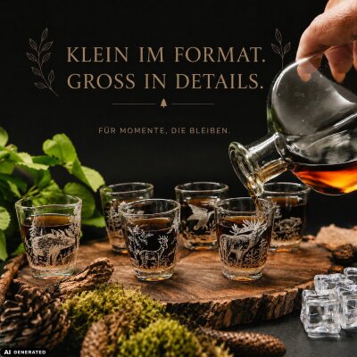6 teiliges Schnaps Gläser Set 