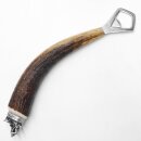 Apribottiglie con corna di cervo Manico in corno di cervo con cappuccio decorativo Testa di cinghiale Testa di cinghiale GL 23 cm #27.19.6.35