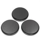 3 boar shields, boar board, trophy board, round, dark, AF 11 cm