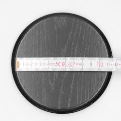 3 boar shields, boar board, trophy board, round, dark, AF 11 cm